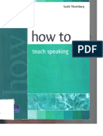 How To Teach Speaking - Scott Thornbury