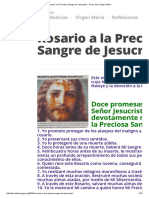 Rosario A La Preciosa Sangre de Jesucristo Foros de La Virgen María