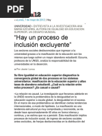 Ana M. Ezcurra Entrevista Inclusion Excluyente ES