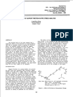 Support Friction in Pipe Stress Analysis