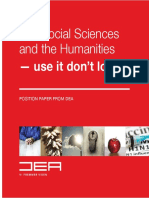 The Social Sciences and The Humanities: - Use It Don't Lose It
