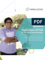 Bases Tesis Para Optar Titulo Profesional Web