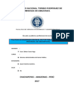 Política de Modernización de La Gestión Pública de La Municipalidad de Chachapoyas