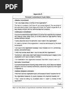 Meyer and Allen Commitment Questionnaire | PDF | Likert Scale ...