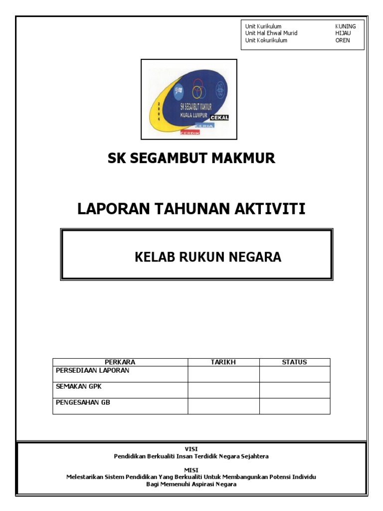 Laporan Tahunan Kelab Rukun Negara 2017 Pdf