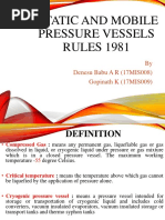 Static and Mobile Pressure Vessels Rules 1981