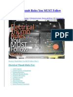Electrical Thumb Rules You MUST Follow (Part 1)