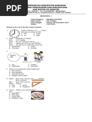 Soal Kelas Vii Wellness Medical
