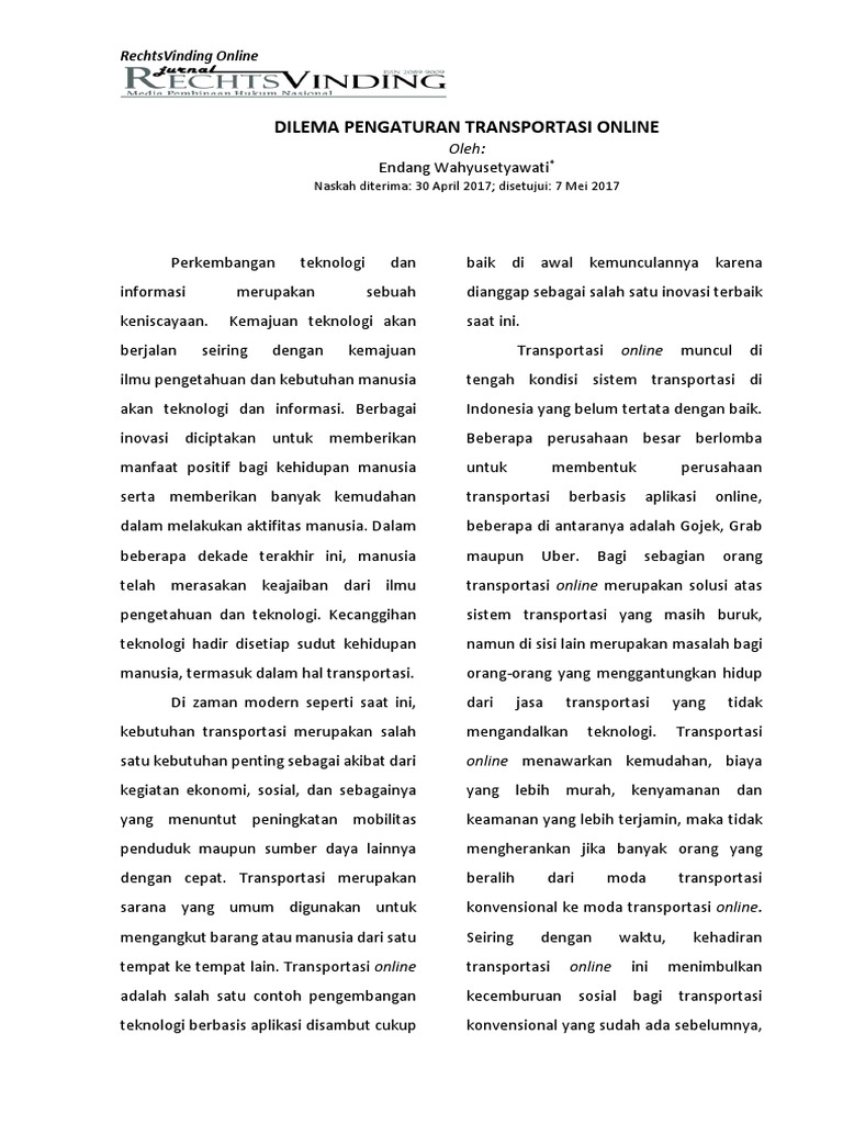 Transportasi Online PDF
