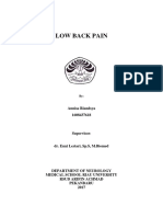 Low Back Pain: Case Report