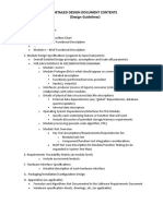 Example Detailed Design Document Content