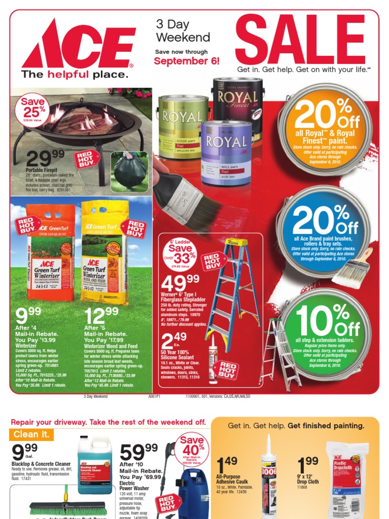 Seright's Ace Hardware 3 Day Weekend Sale | Mouse | Clothes Dryer