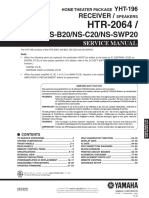 Yamaha HTR 2064 Service Manual