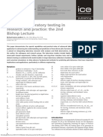Advanced Laboratory Testing in Research and Practice: The 2nd Bishop Lecture