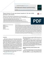 Natural History of Acute and Chronic Hepatitis B. the Role of HBV