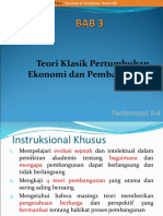 Teori-Teori Klasik Pembangunan Ekonomi