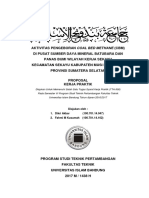 Proposal Kerja Praktik Aktivitas Pengeboran Evaluasi Potensi CBM