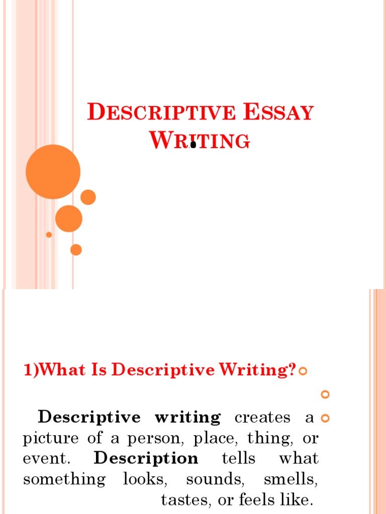 descriptive essay writing