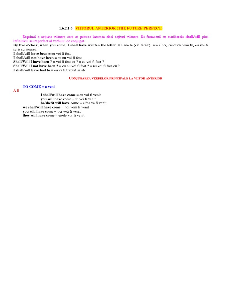 Viitorul Anterior Pdf
