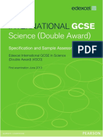 UG030052 International GCSE in Science Master Booklet Spec Issue 4 SAMs For Web 280212 PDF