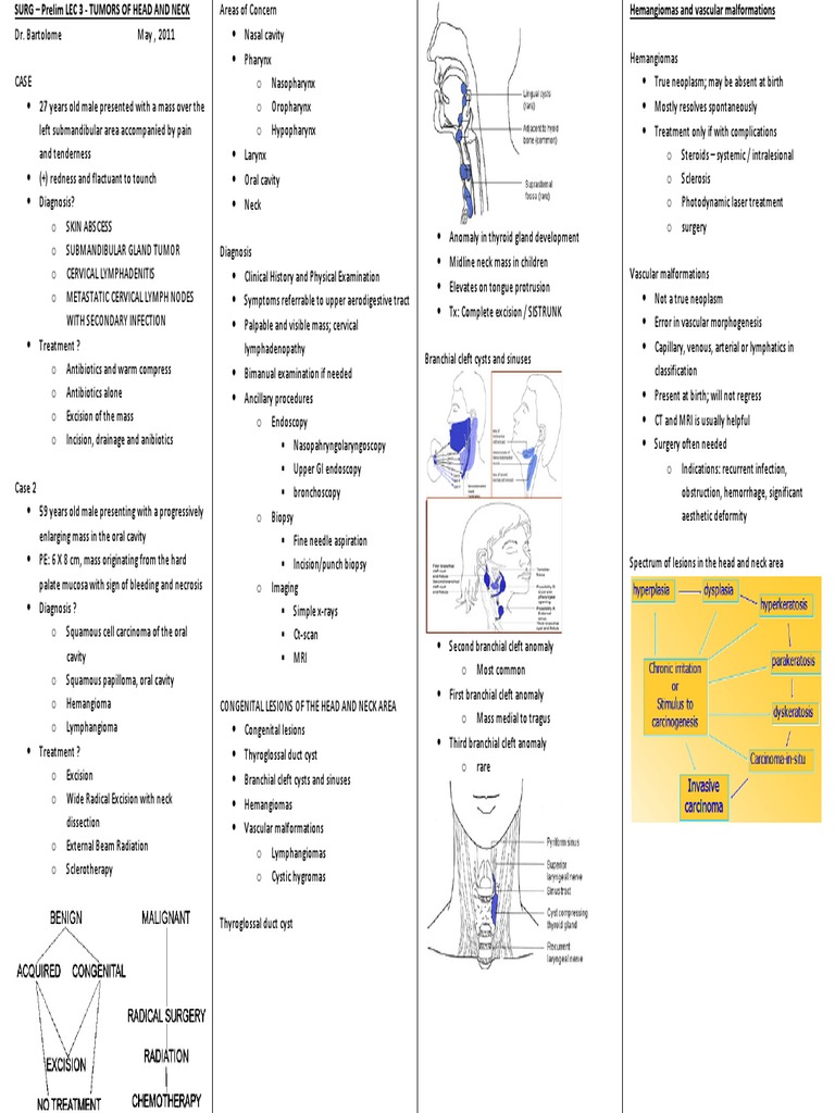 Tumors of The Head and Neck | PDF | Head And Neck Cancer | Neck