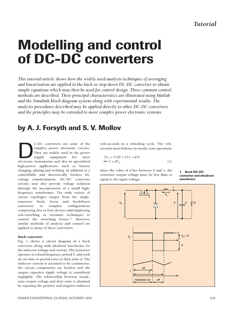 10.1049pe19980507 Power Electronics Control Theory