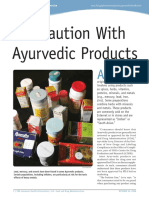 Use Caution With Ayurvedic Products: WWW - Fda.gov/consumer