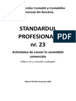 Standardul Profesional 23 ( Ed. III -  2008)