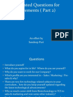 Questions For Placements (Part 2) PDF