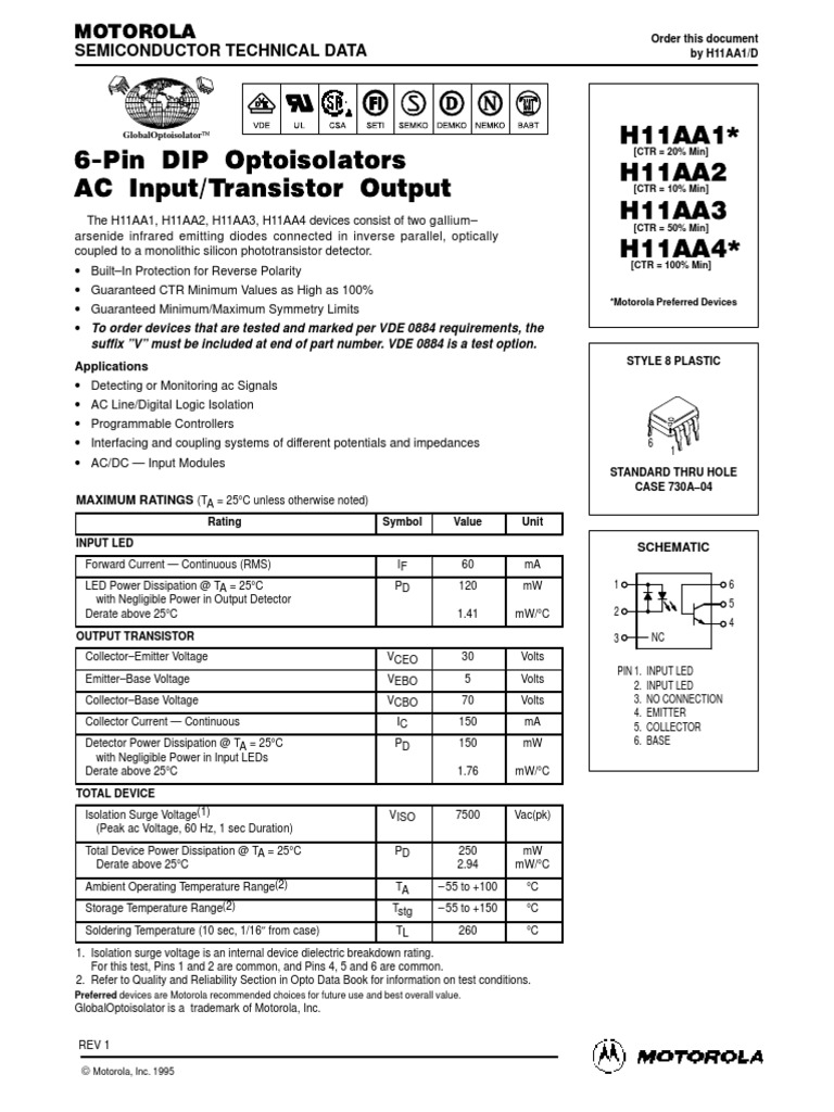 Datasheet PDF Light Emitting Diode Transistor