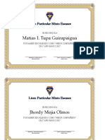 Diplomas Mejor Compañero