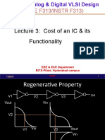 (EEE F313/INSTR F313) : Lecture 3: Cost of An IC & Its Functionality