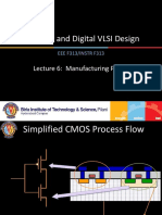 Analog and Digital VLSI Design: Lecture 6: Manufacturing Process