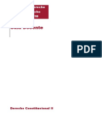 Derecho Constitucional II: Guía Docente