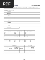 Earth Leakage Relay Testing Procedure | PDF | Relay | Switch