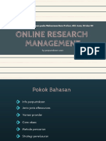 Online Research Management