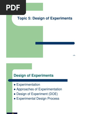 Design of Experiments