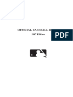 2017 Official Baseball Rules Dbt69t59