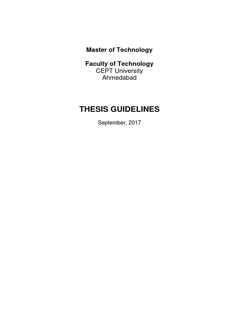 mtech thesis format