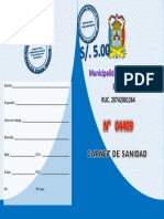 Carnet de Sanidad