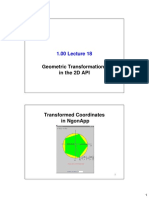 Geometric Transformations in The 2D API: 2 2 Cos, Sin 5 5