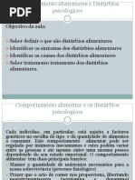 Aula 14 Disturbios Alimentares
