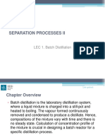 Lec 1 Batch Distillation