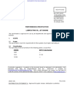 Jet Engine Lubricating Oil Specification