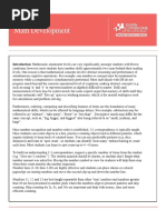 Math Development: Introduction: Mathematic Attainment Levels Can Vary Significantly Amongst Students With Down