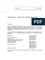 NCh0132 Of.1996 - Vidrios Planos Definicion y Clasificacion General PDF