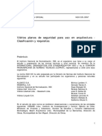 NCh0135 of.1997 - Vidrios Planos de Seguridad Para Arquitectura