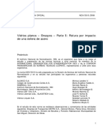 NCh0135-5 Of.1997 - Vidrios Planos Ensayos Parte 5 PDF