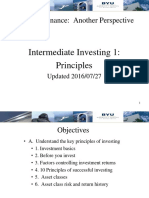 Personal Finance: Another Perspective: Intermediate Investing 1: Principles