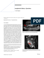 Mass Lesions in The Transplanted Kidney: Questions: Clinical Quiz